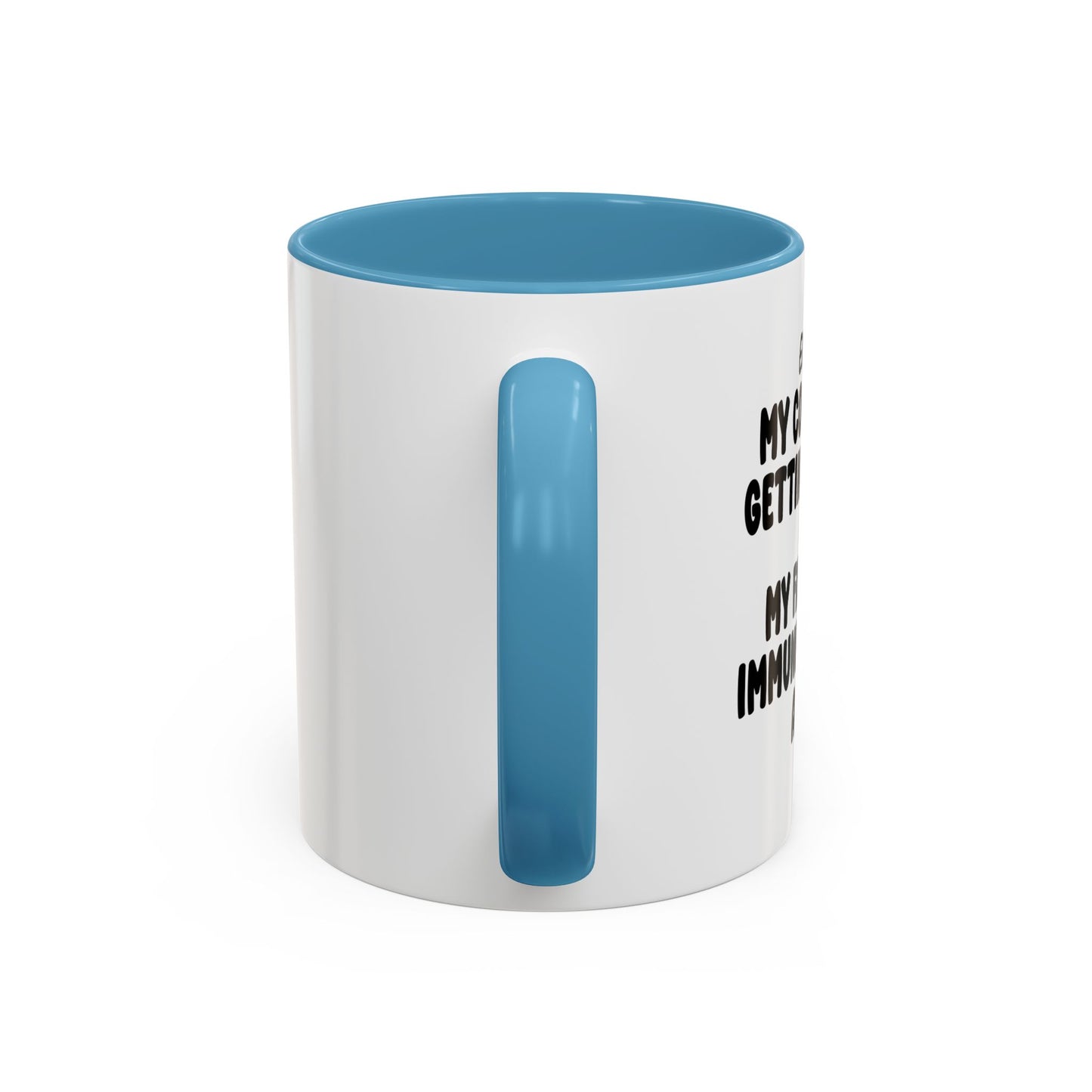 MY COOKING IS GETTING BETTER Accent BiColor Funny Sarcastic Mug