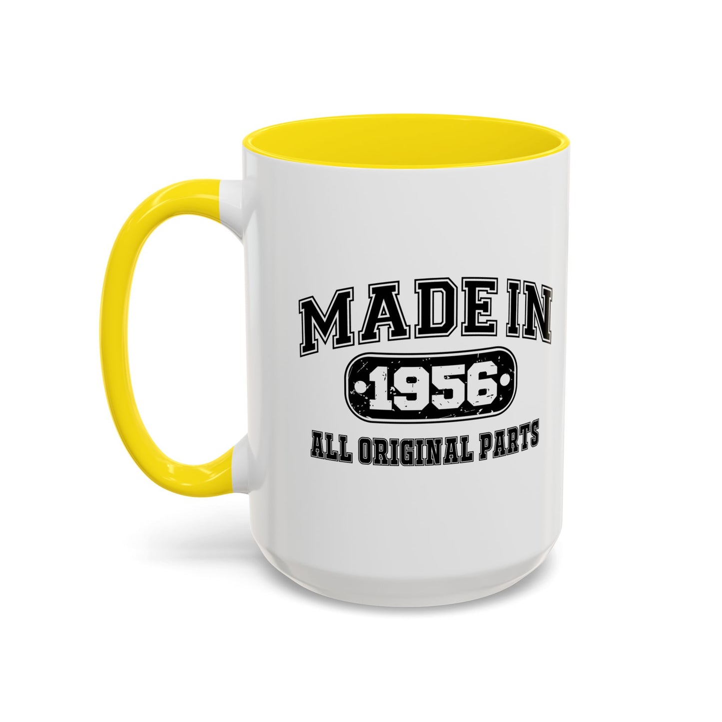 MADE IN 1956 Accent BiColor Funny Sarcastic Mug