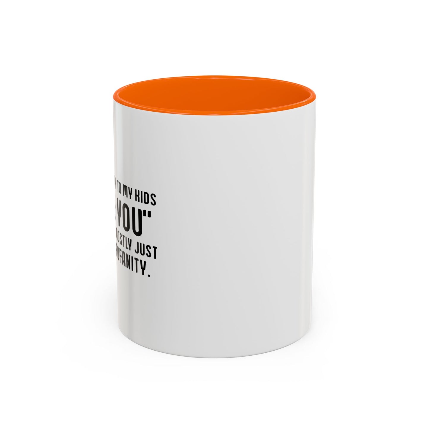 MUTTERED PROFANITY Accent BiColor Funny Sarcastic Mug