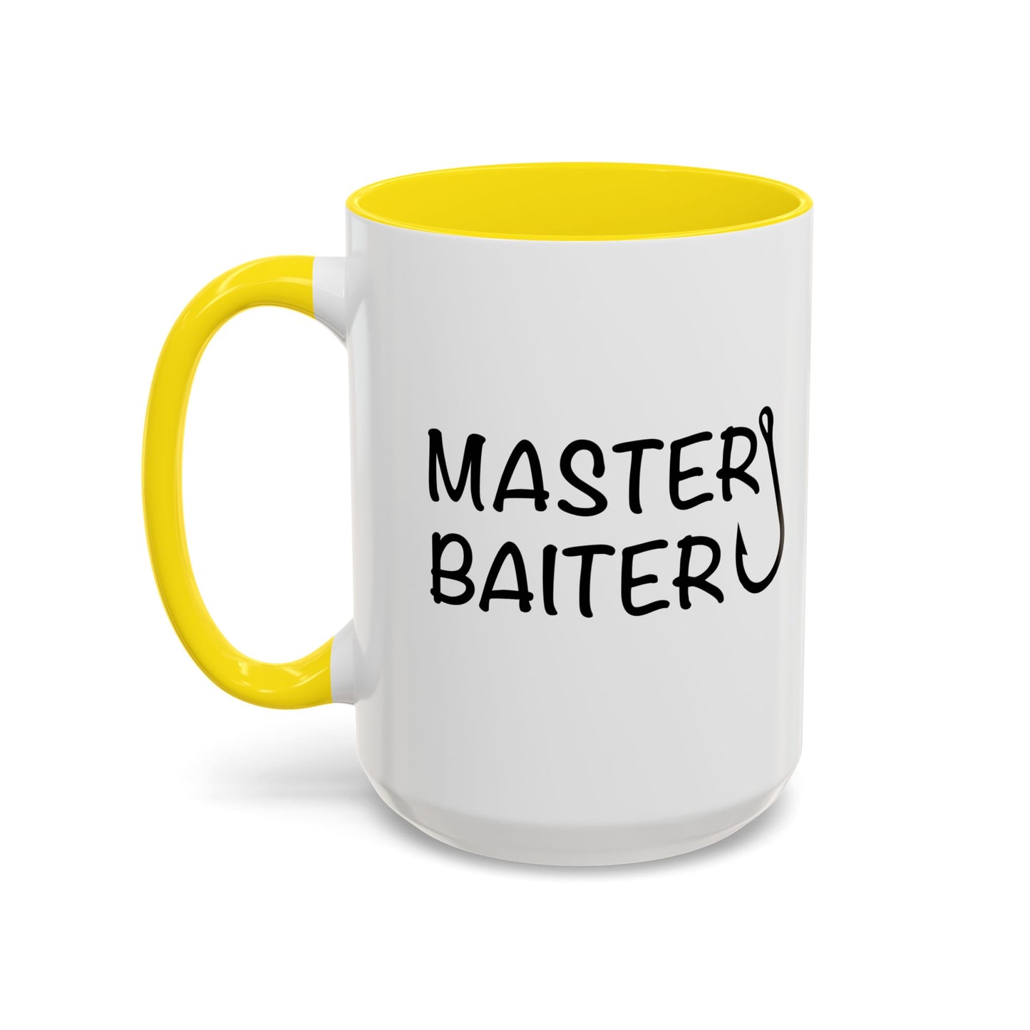 MASTER BAITER Accent BiColor Funny Sarcastic Mug