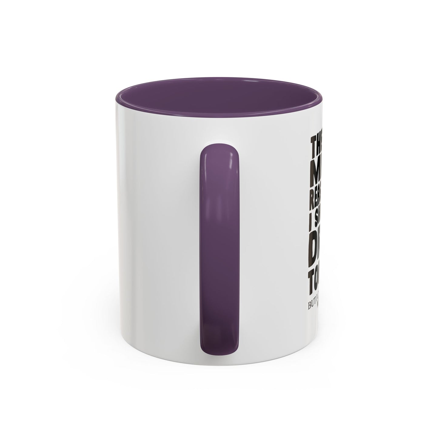 A MILLION REASON WHY I SHOULDN'T DRINK TONIGHT Accent BiColor Funny Sarcastic Mug