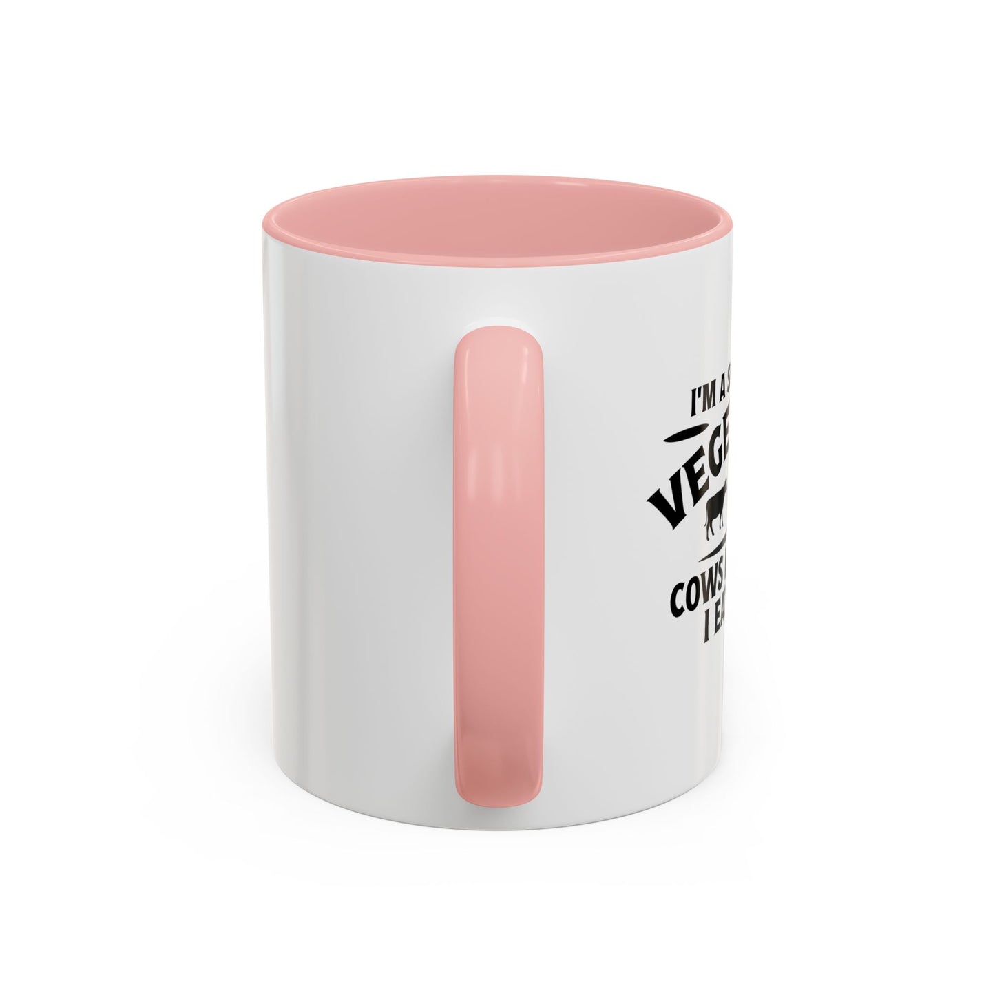 SECONDHAND VEGETARIAN Accent BiColor Funny Sarcastic Mug