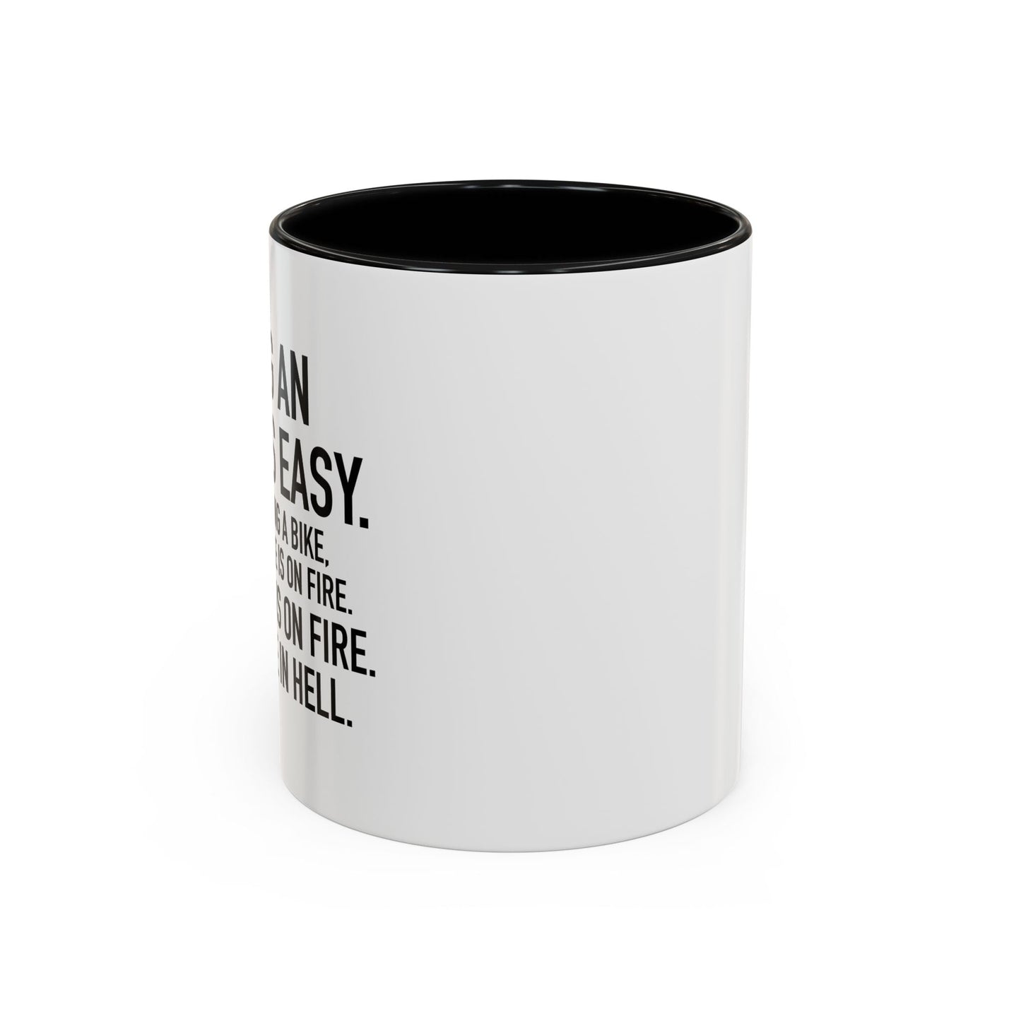 BEING AN ADULT IS EASY Accent BiColor Funny Sarcastic Mug