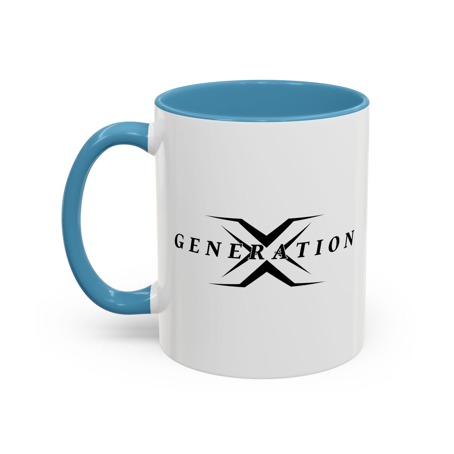 GENENRATION X Accent BiColor Funny Sarcastic Mug