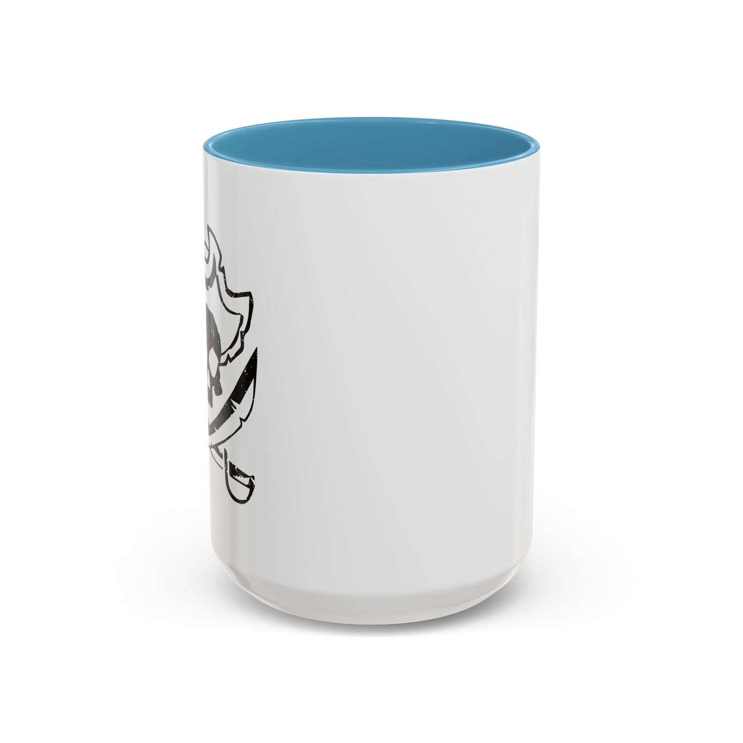 SCARED SKULL Accent BiColor Funny Sarcastic Mug