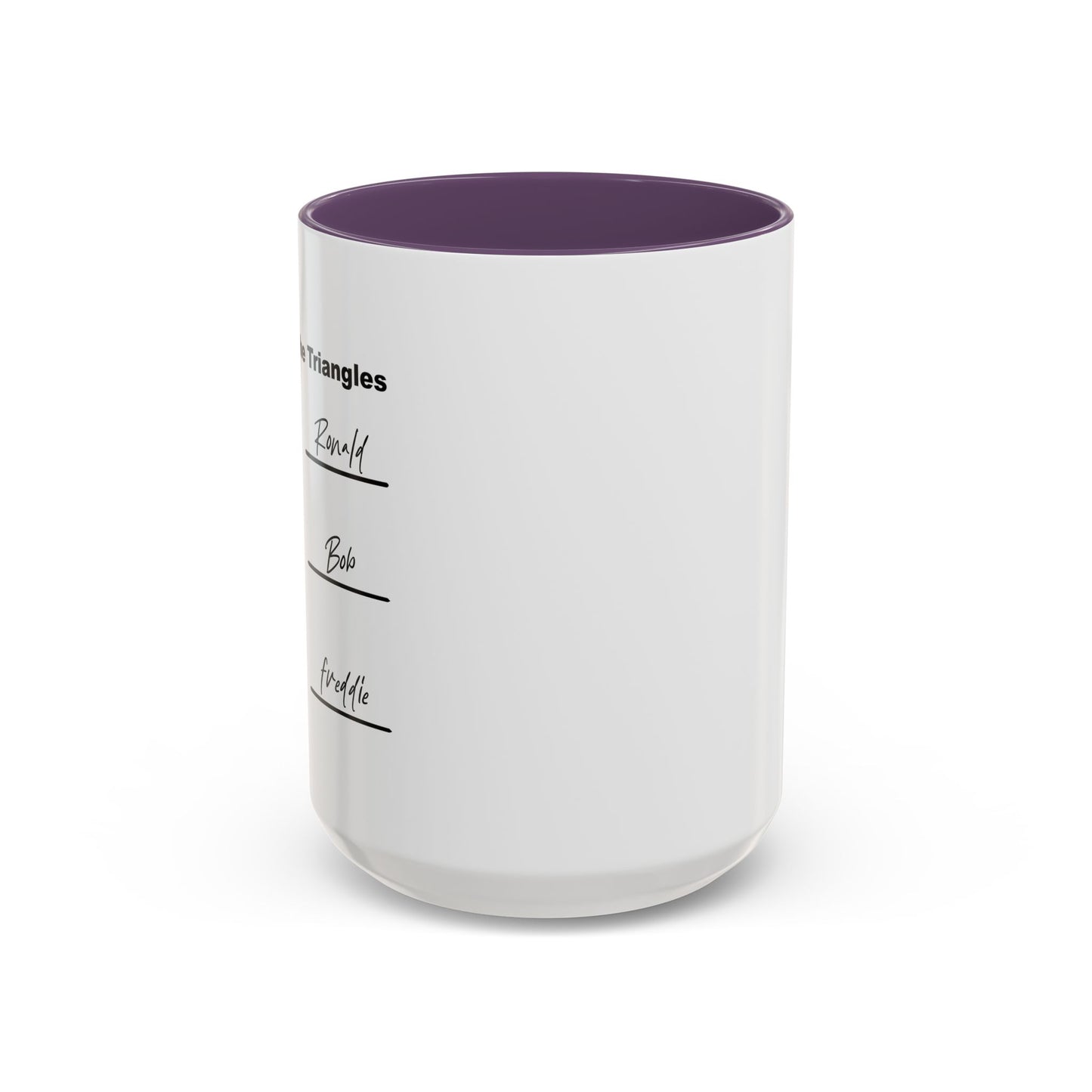 NAME THE TRIANGLES Accent BiColor Funny Sarcastic Mug