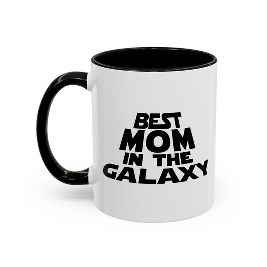 BEST MOM IN THE GALAXY Accent BiColor Mug