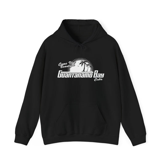 GUATANAMO BAY CUBA - Premium Unisex Funny Sarcastic Black Hoodie Sweatshirt