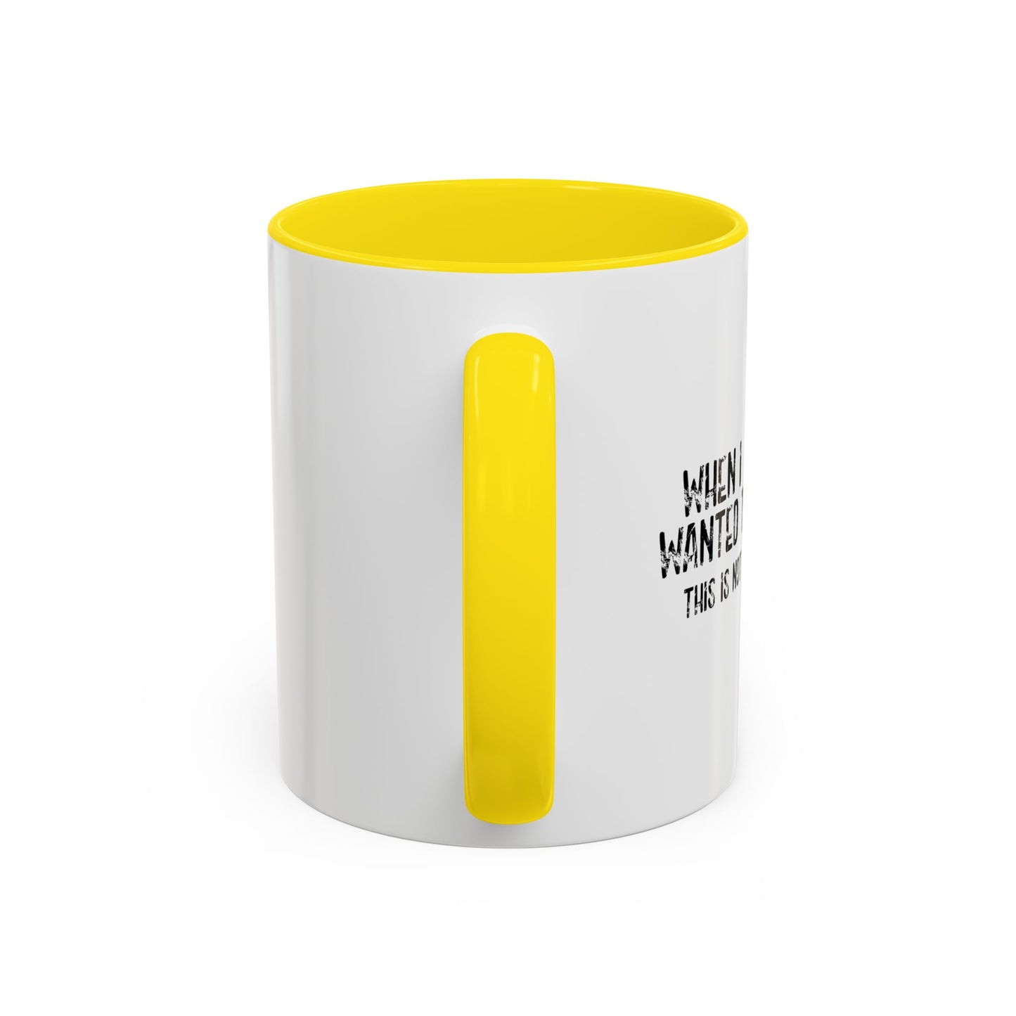 WHEN I WAS A KID Accent BiColor Funny Sarcastic Mug