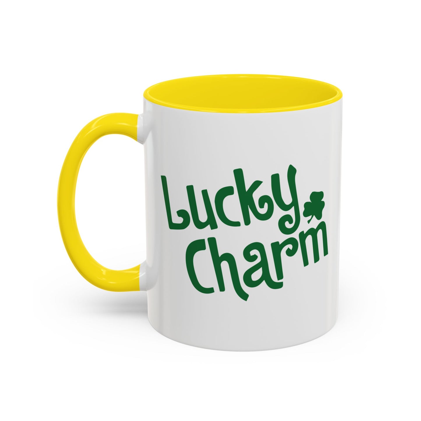 LUCKY CHARM Accent BiColor Funny Sarcastic Mug