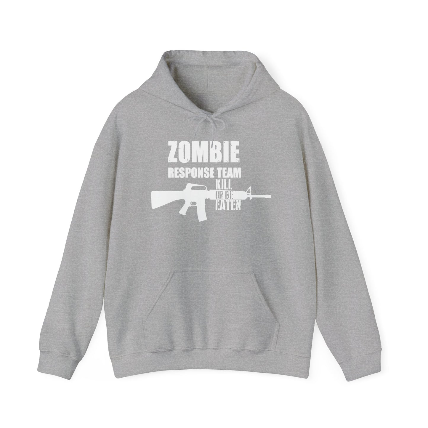 ZOMBIE RESPONSE TEAM - Premium Unisex Funny Sarcastic Black Hoodie Sweatshirt