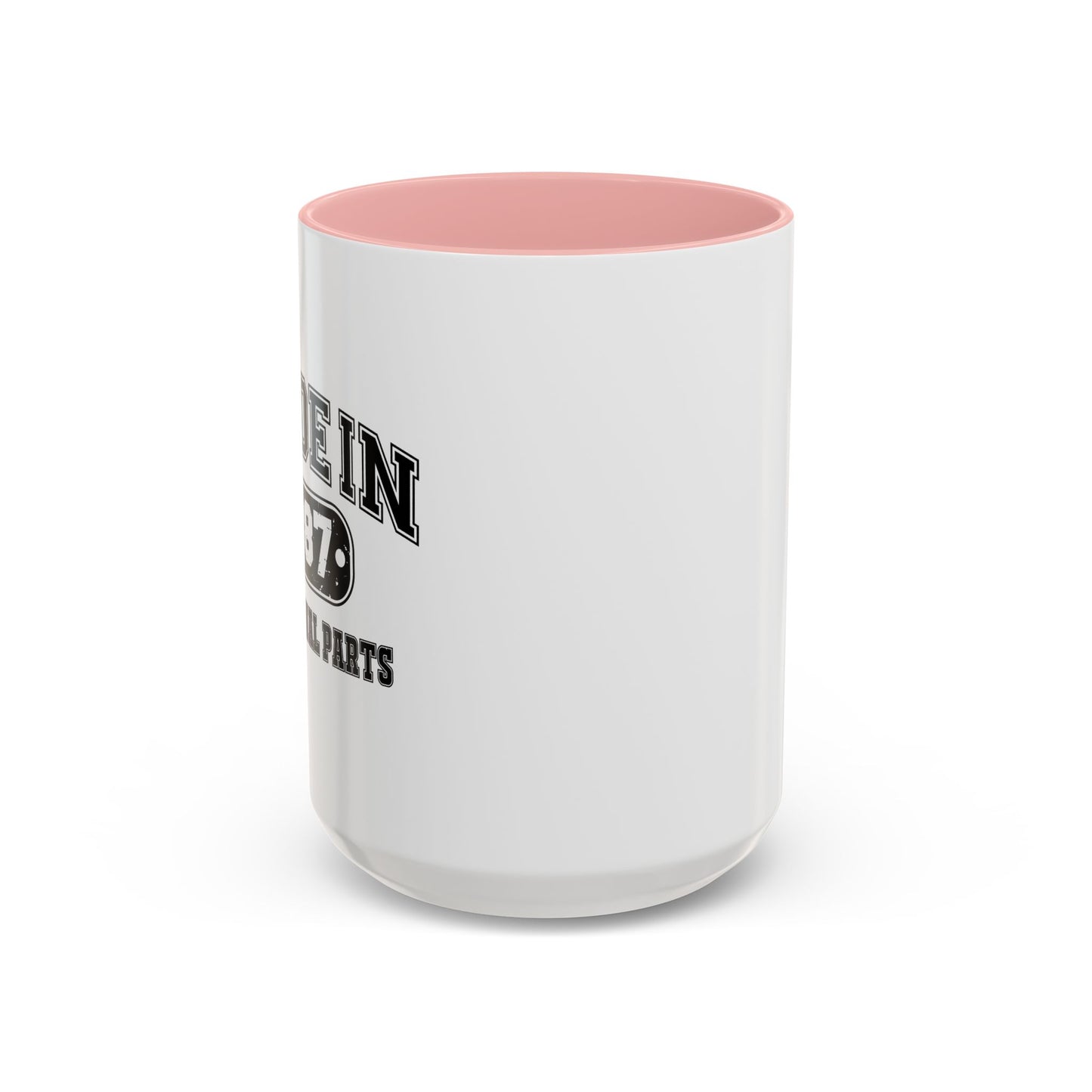 MADE IN 1987 Accent BiColor Funny Sarcastic Mug