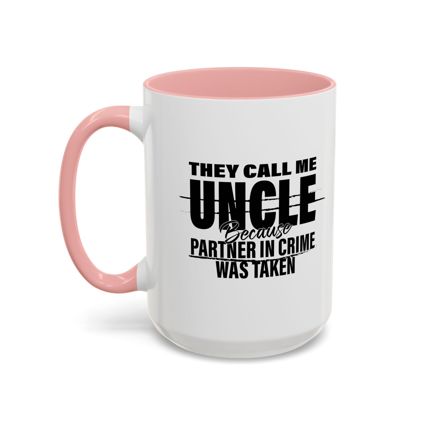 PARTNER IN CRIME WAS TAKEN Accent BiColor Funny Sarcastic Mug