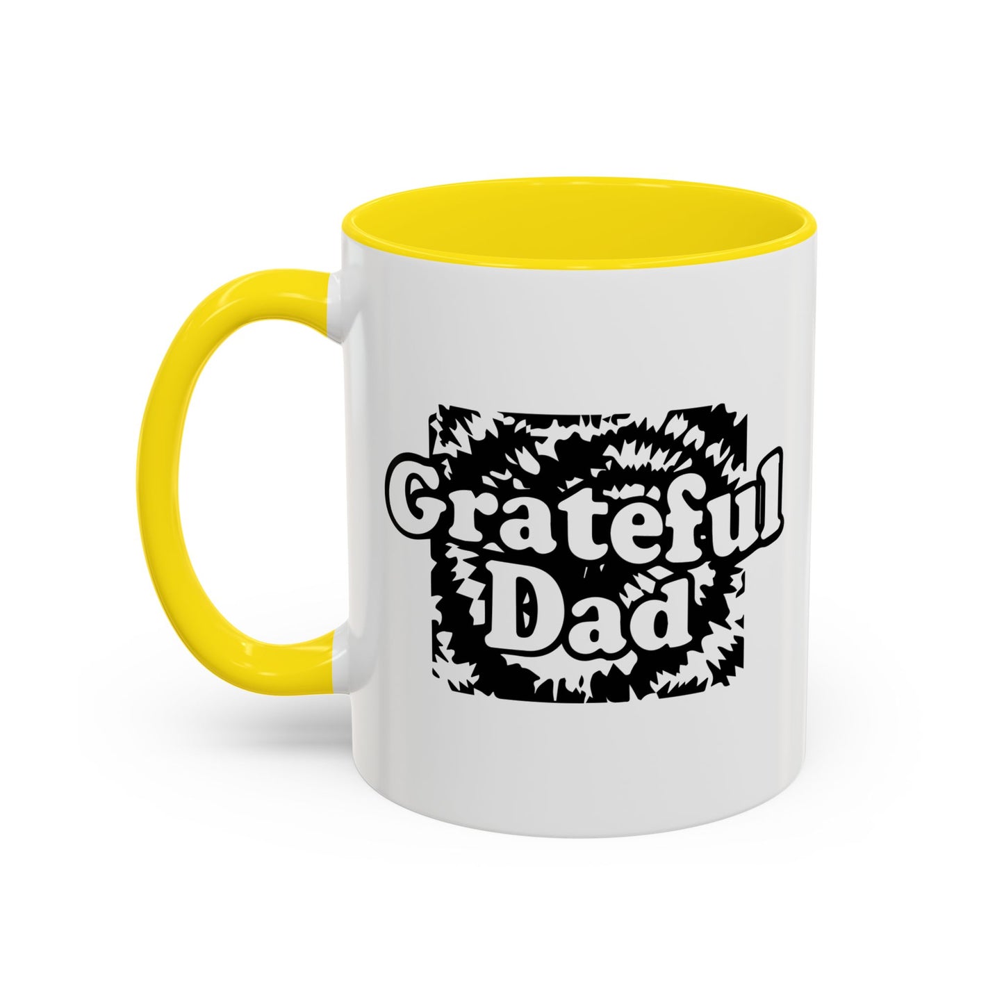 GRATEFUL DAD Accent BiColor Funny Sarcastic Mug