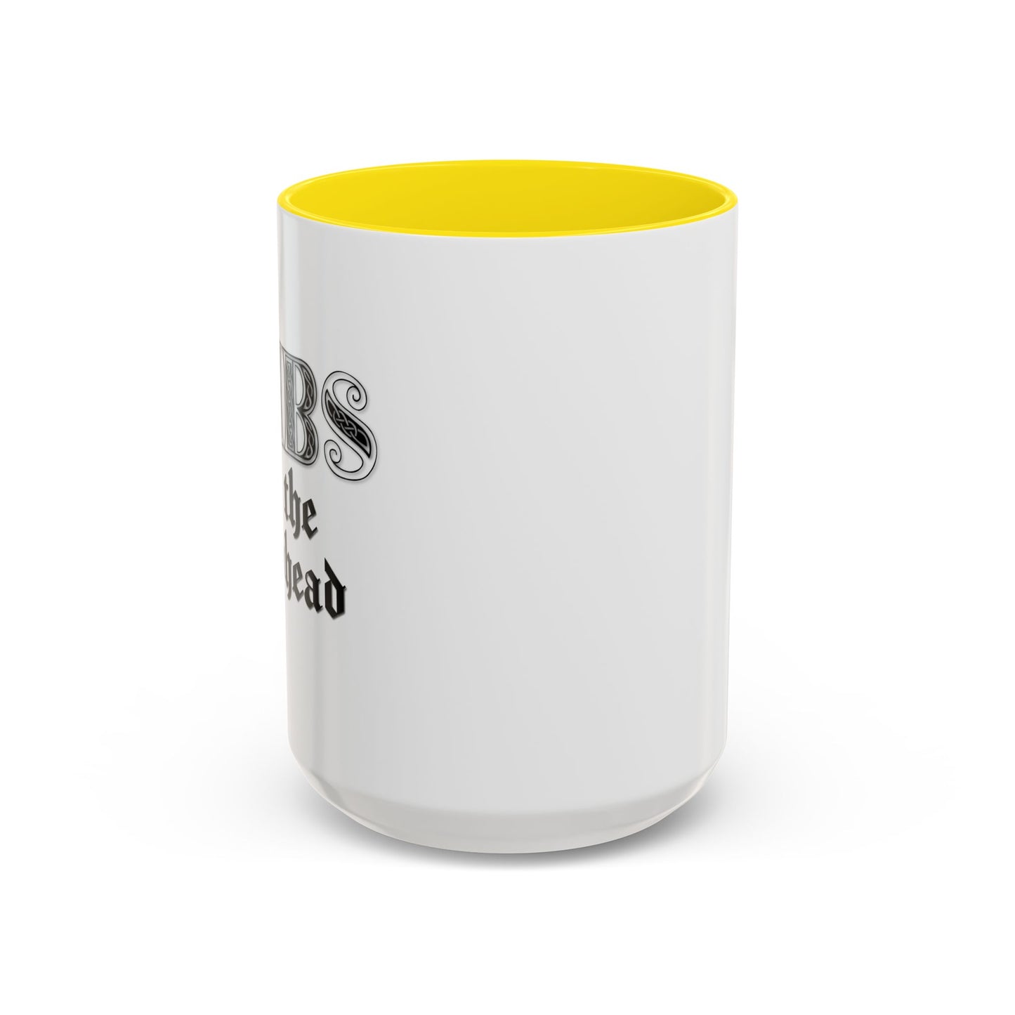 DIBS ON THE REDHEAD Accent BiColor Funny Sarcastic Mug