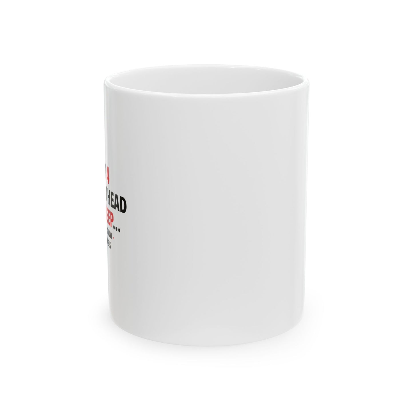 3 OUT OF 4 VOICES FUNNY SARCASTIC WHITE MUG