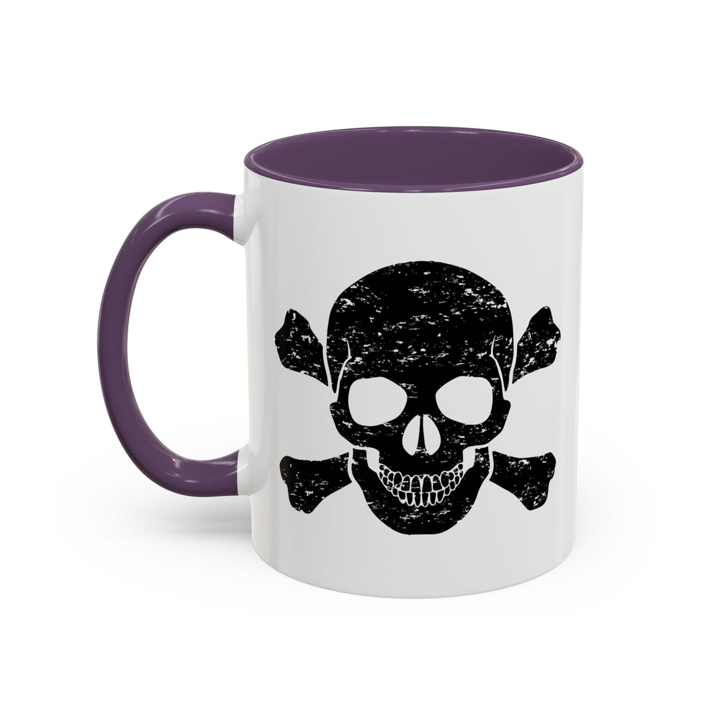 SKULL HEAD BONES Accent BiColor Funny Sarcastic Mug