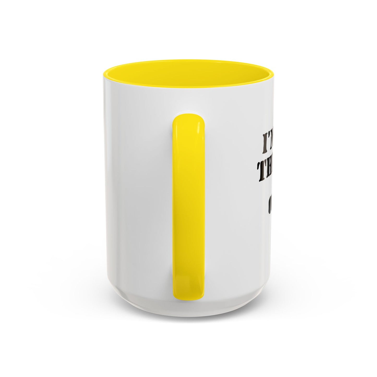 I'M WITH THE BAND Accent BiColor Funny Sarcastic Mug