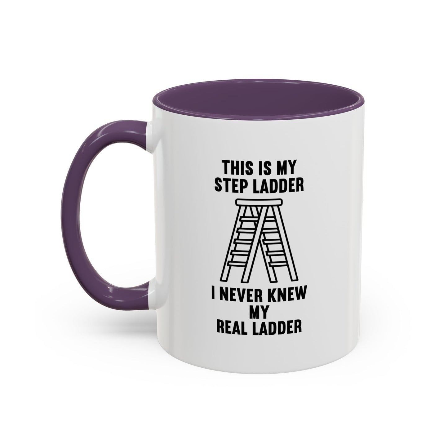 THIS IS MY STEP LADDER Accent BiColor Funny Sarcastic Mug