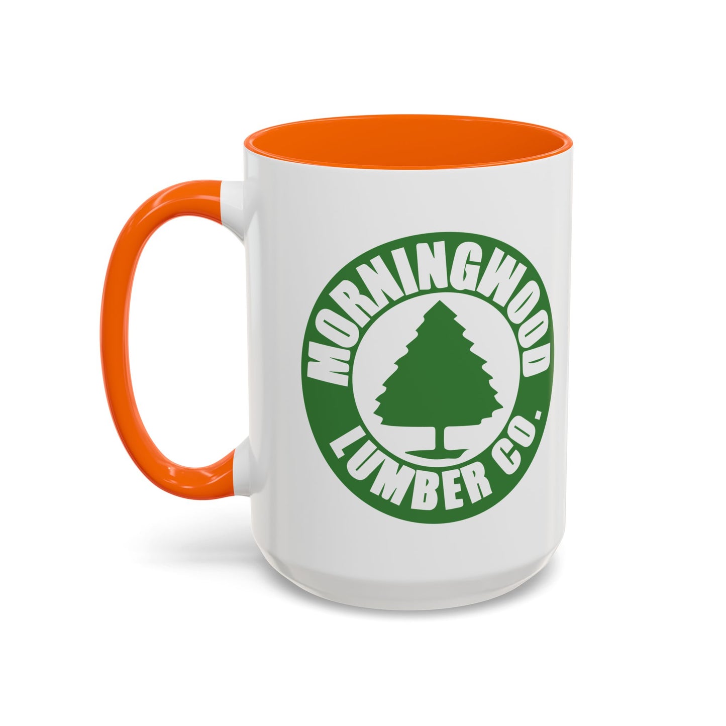 MORNINGWOOD LUMBER CO. Accent BiColor Funny Sarcastic Mug