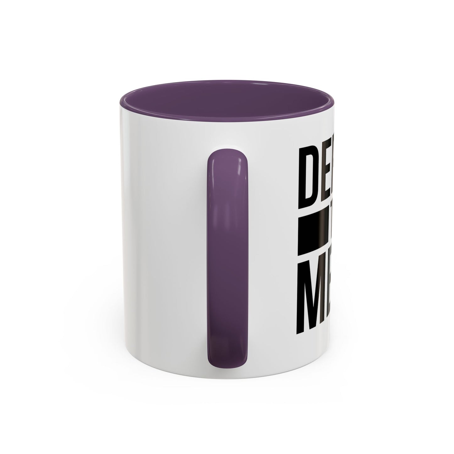 DEFUND THE MEDIA Accent BiColor Funny Sarcastic Mug