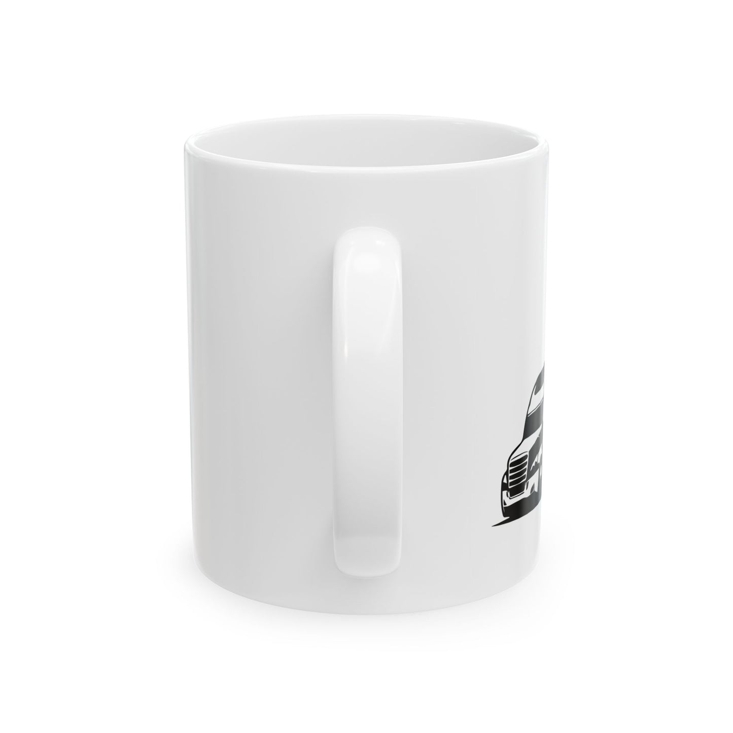 DISTRESS TRUCK AMERICAN FLAG MEMORIAL WHITE MUG