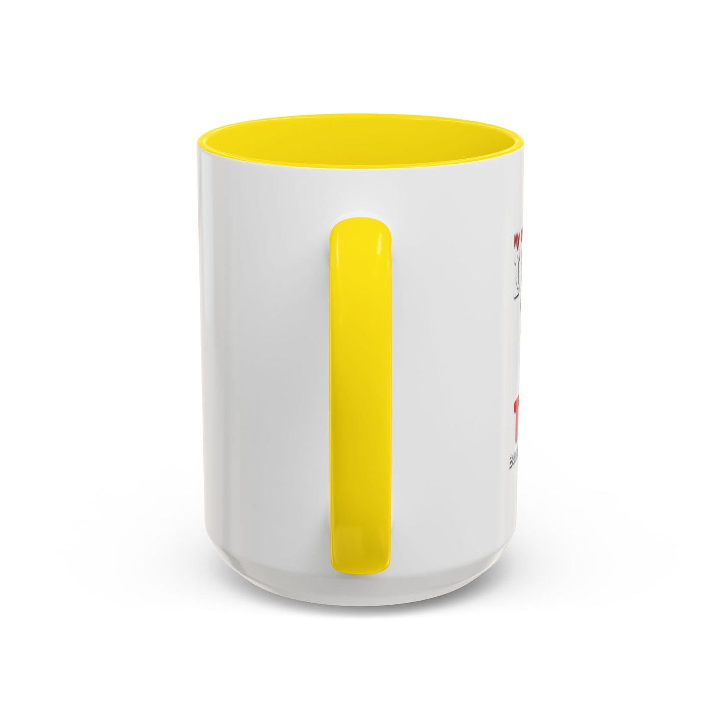 I DIDN'T VOTE FOR TRUMP Accent BiColor Funny Sarcastic Mug