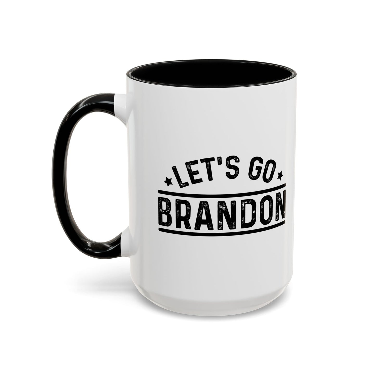 LET'S GO BRANDON Accent BiColor Funny Sarcastic Mug