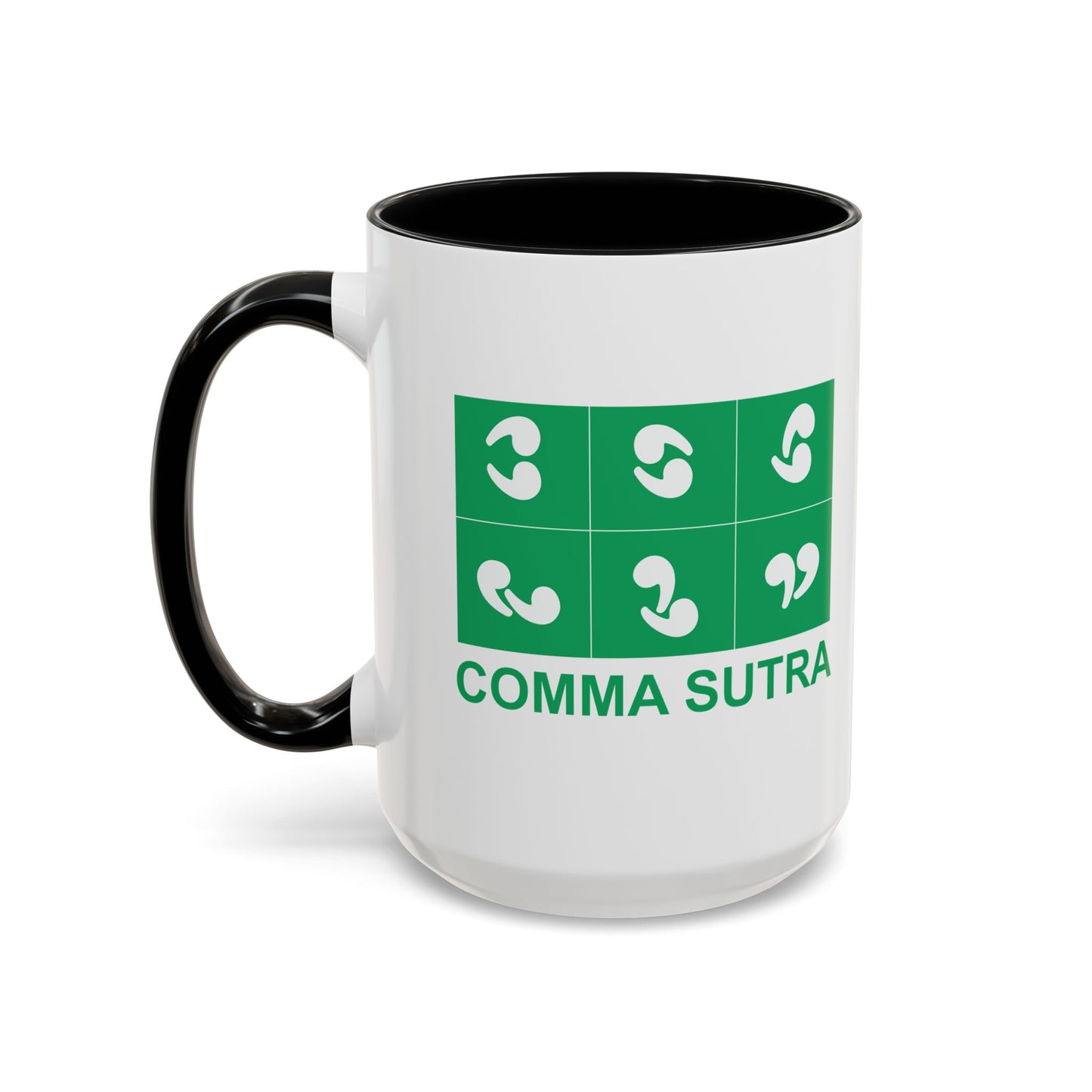 COMMA SUTRA Accent BiColor Funny Sarcastic Mug