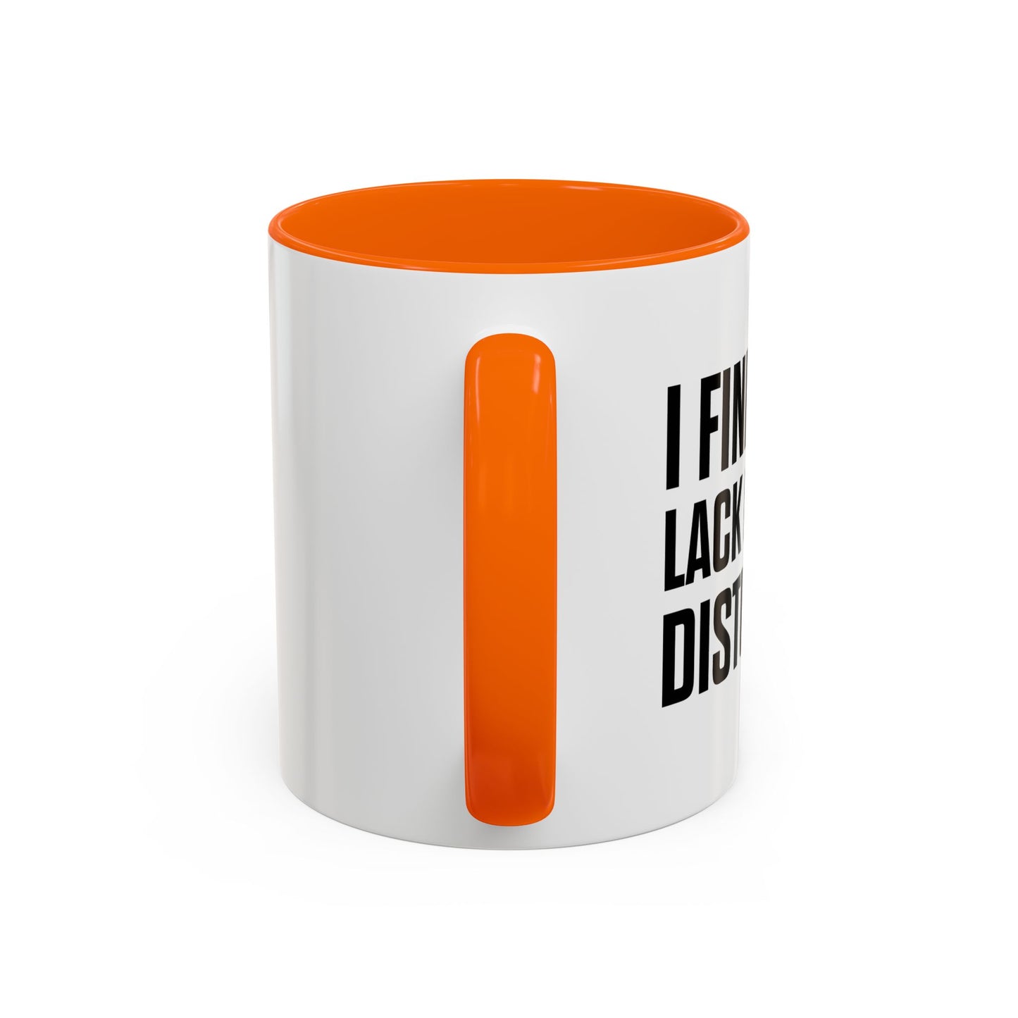 I FIND YOUR LACK OF MATH DISTURBING Accent BiColor Funny Sarcastic Mug