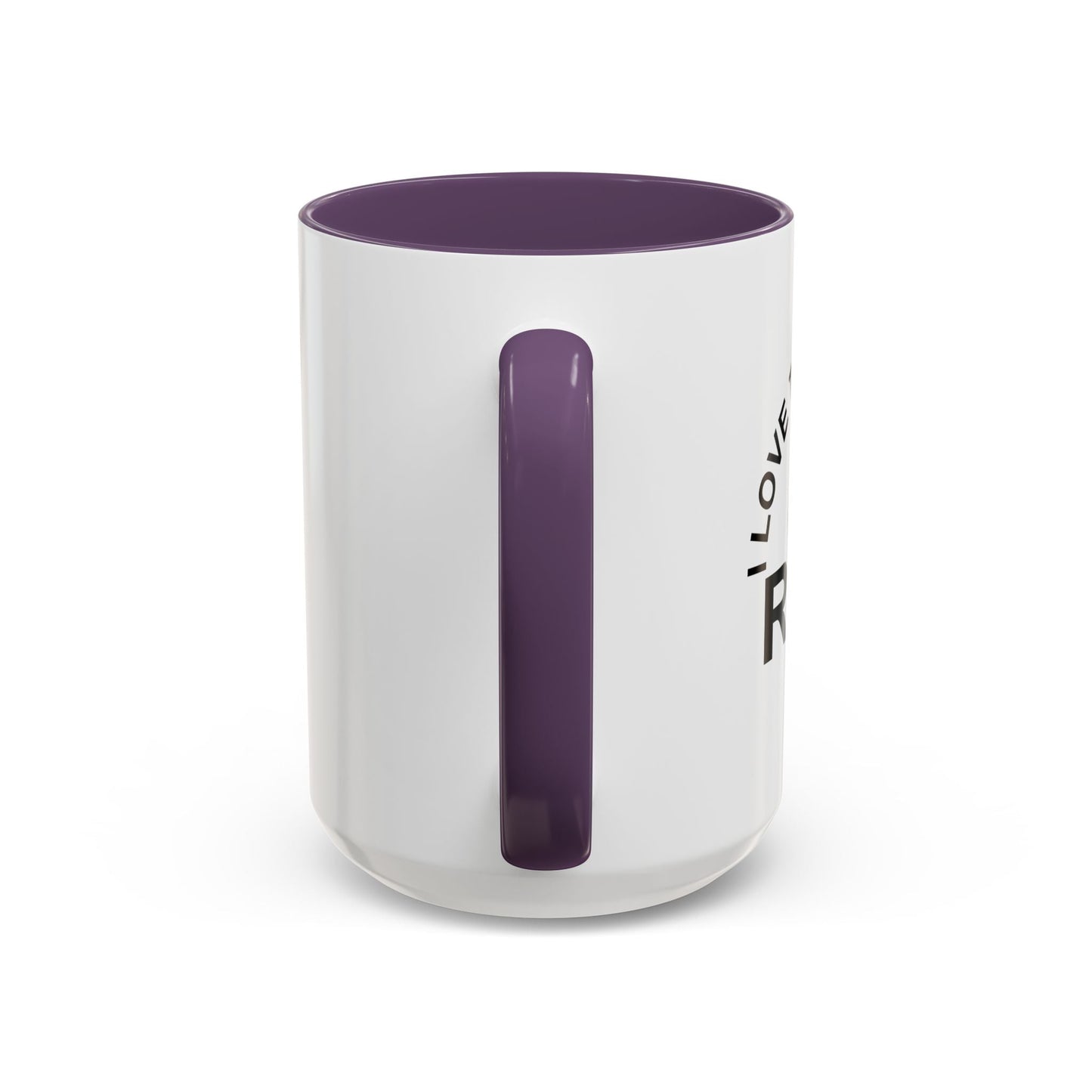 I LOVE THE MORNING RIDE Accent BiColor Funny Sarcastic Mug