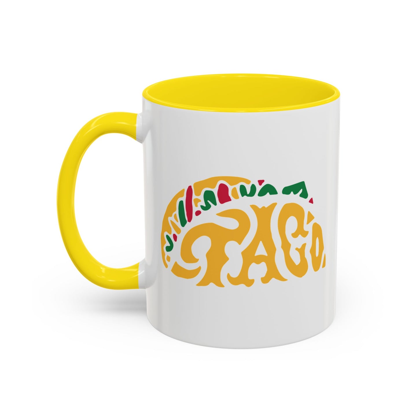 TACO Accent BiColor Funny Sarcastic Mug