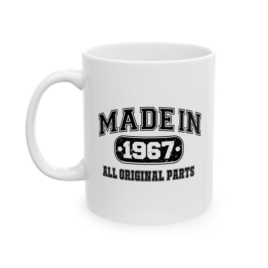 MADE IN 1967 BIRTHDAY WHITE MUG