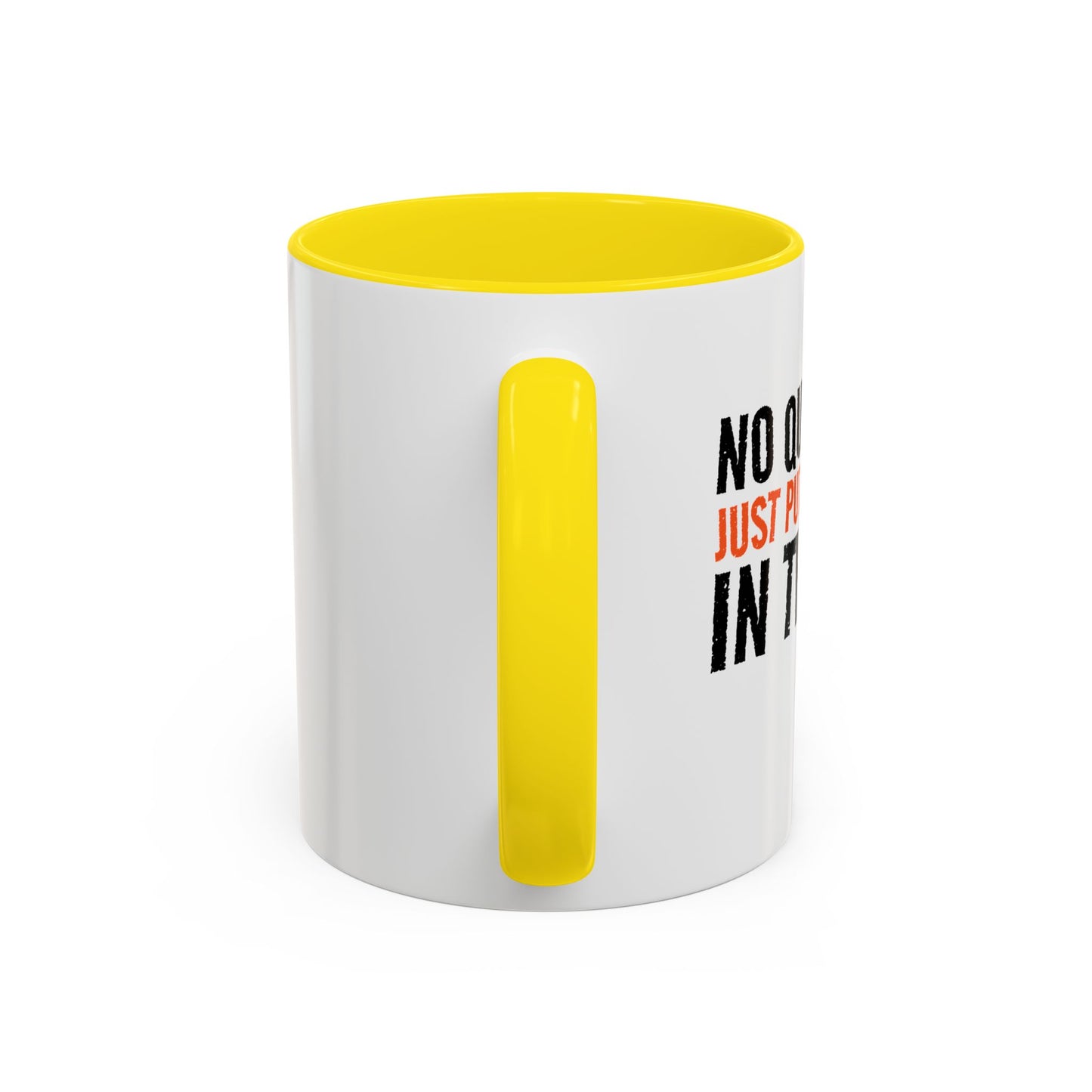 JUST PUT THE CANDY IN THE BAG Accent BiColor Funny Sarcastic Mug