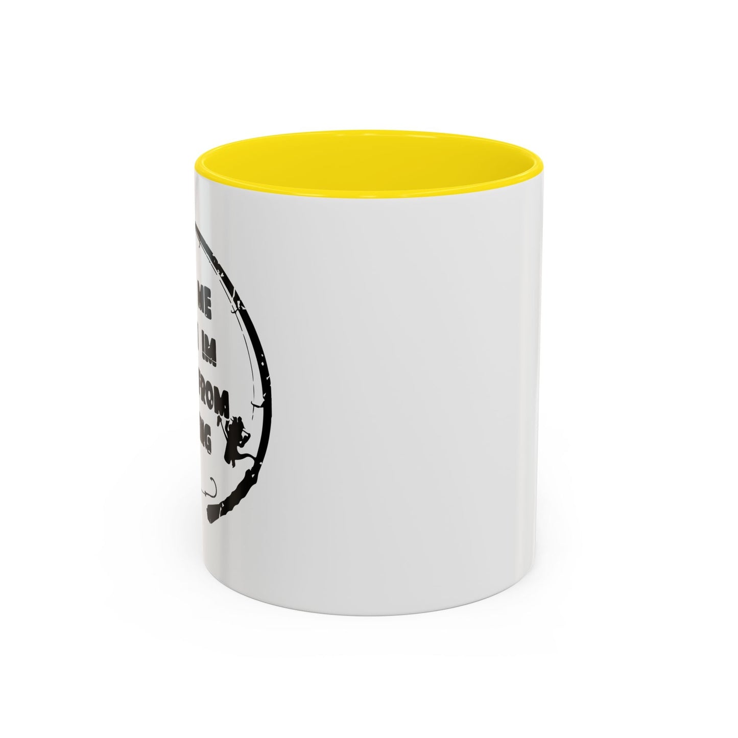 ASK MW WHEN IM BACK FROM FISHING Accent BiColor Funny Sarcastic Mug