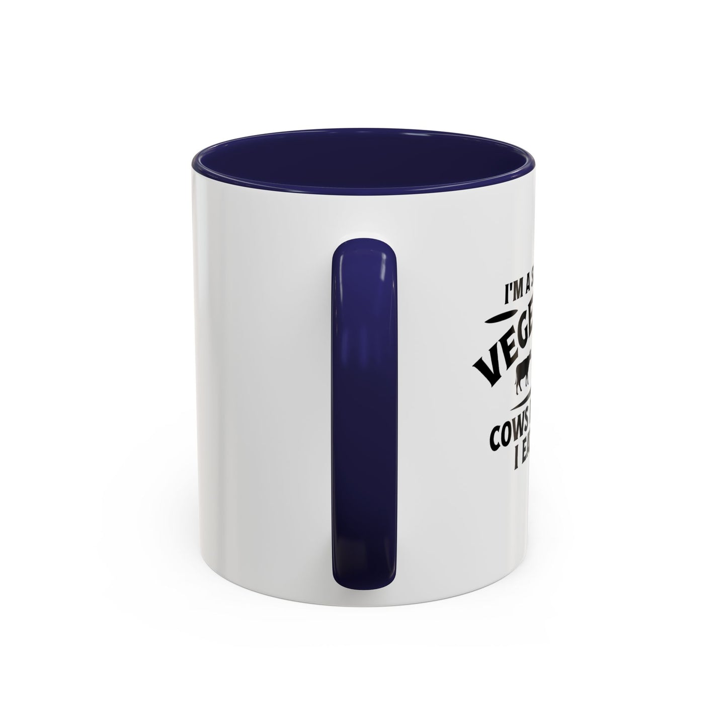 SECONDHAND VEGETARIAN Accent BiColor Funny Sarcastic Mug