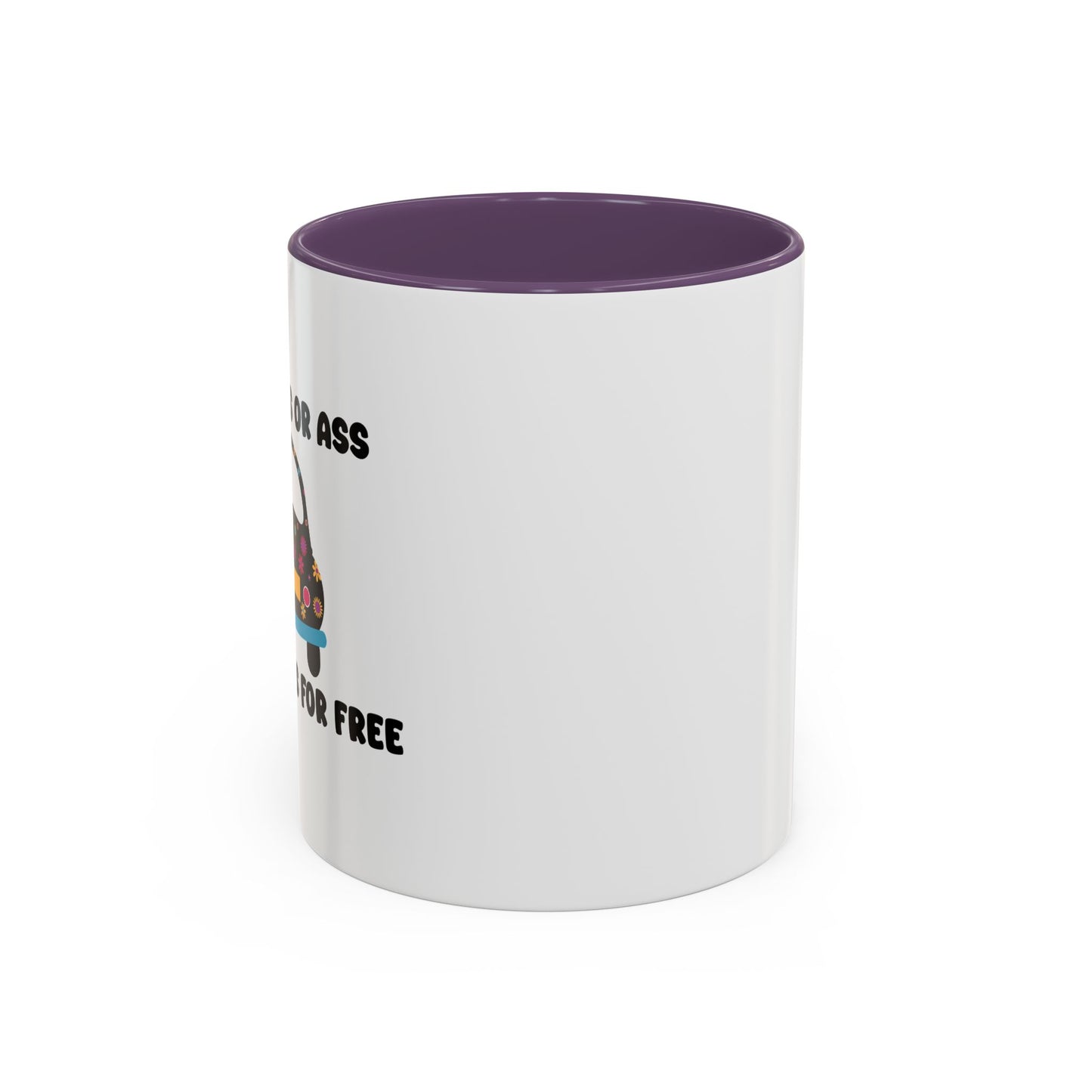 NO ONE RIDES 4 FREE Accent BiColor Funny Sarcastic Mug