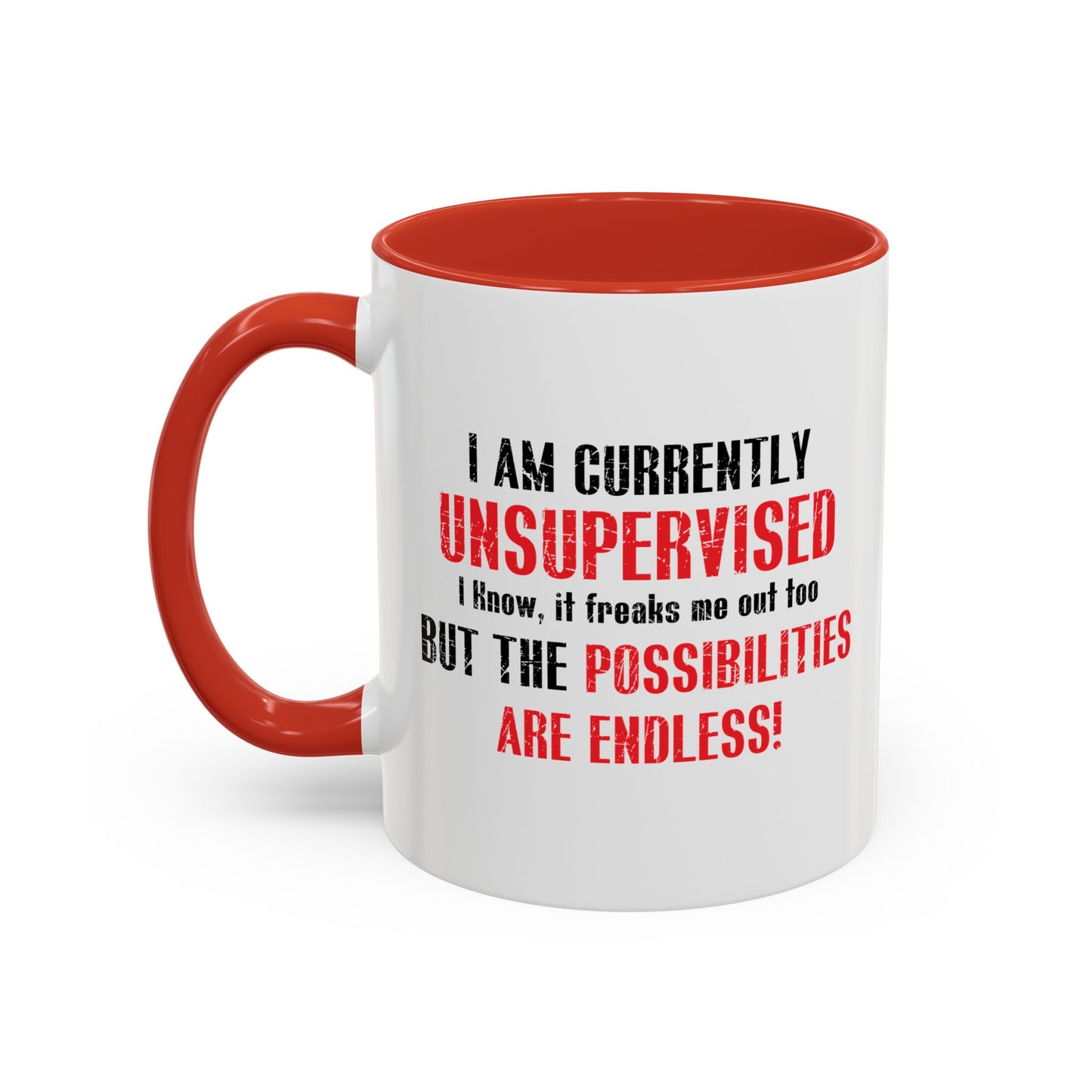 THE POSSIBILITIES ENDLESS Accent BiColor Funny Sarcastic Mug