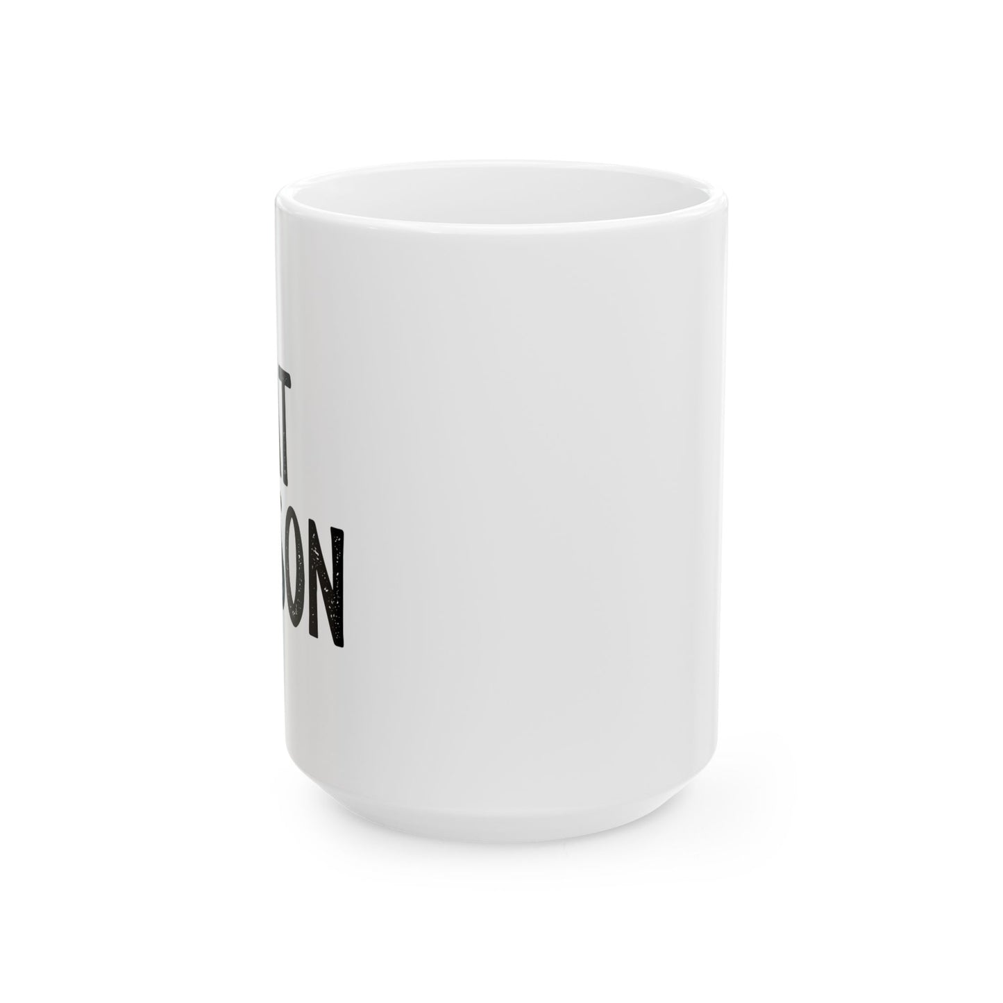 CAT PERSON FUNNY SARCASTIC WHITE MUG