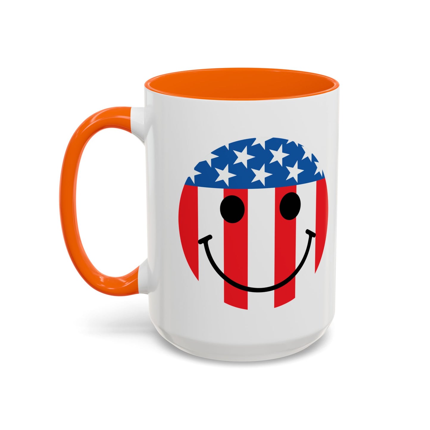 USA SMILY FLAG Accent BiColor Funny Sarcastic Mug