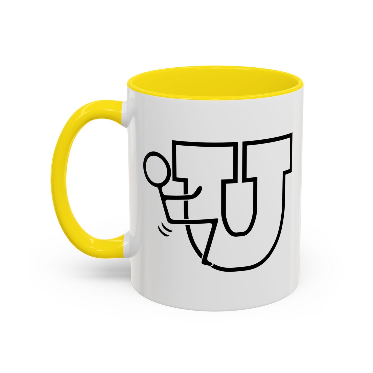 FUCK YOU Accent BiColor Funny Sarcastic Mug