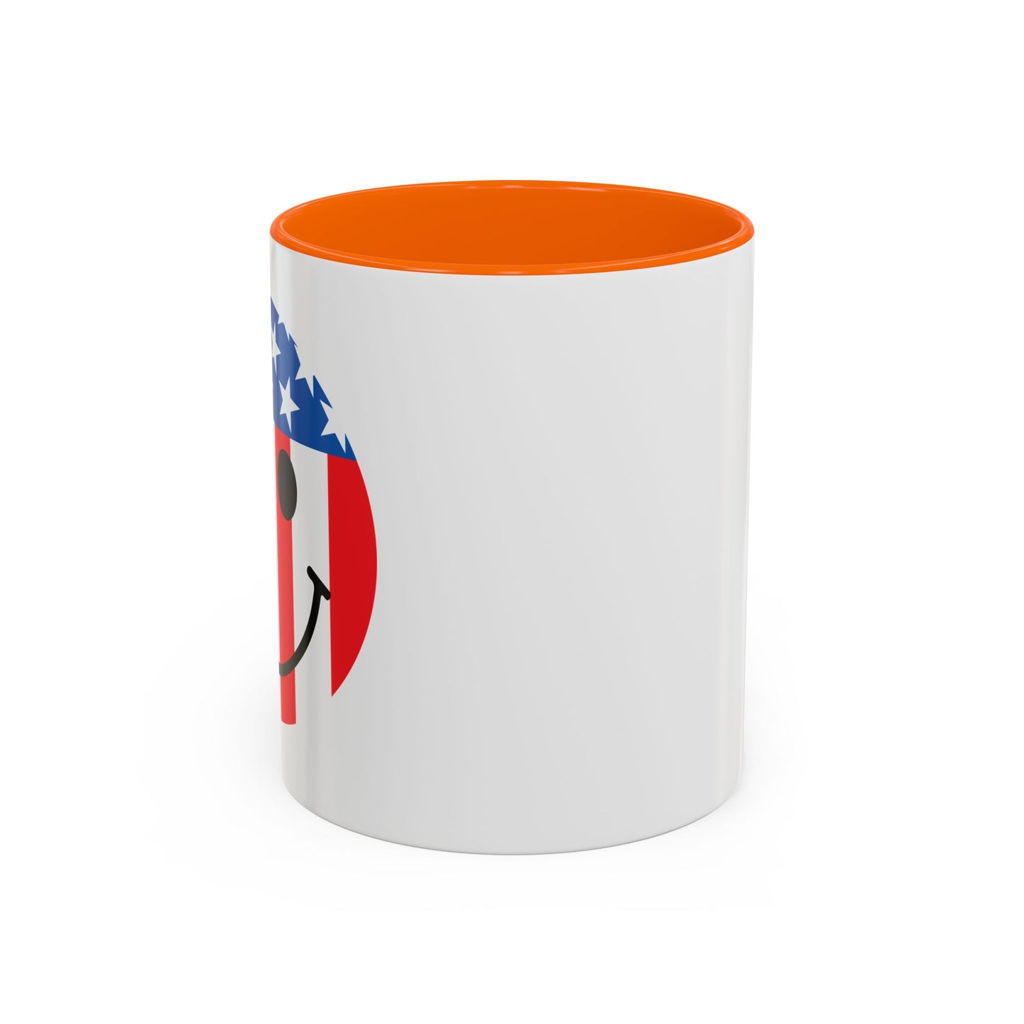 USA SMILY FLAG Accent BiColor Funny Sarcastic Mug