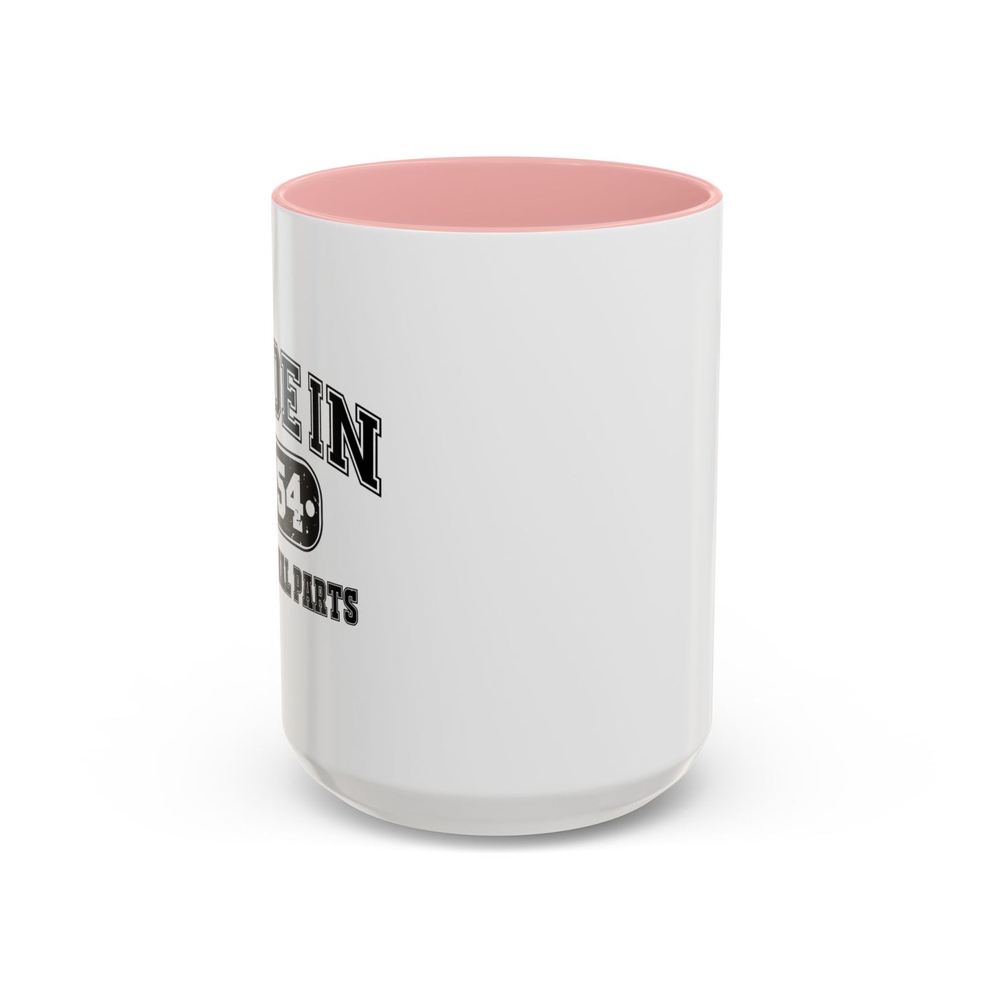 MADE IN 1954 Accent BiColor Funny Sarcastic Mug