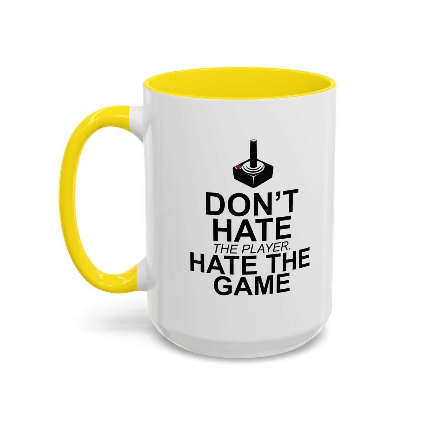 HATE THE GAME Accent BiColor Funny Sarcastic Mug