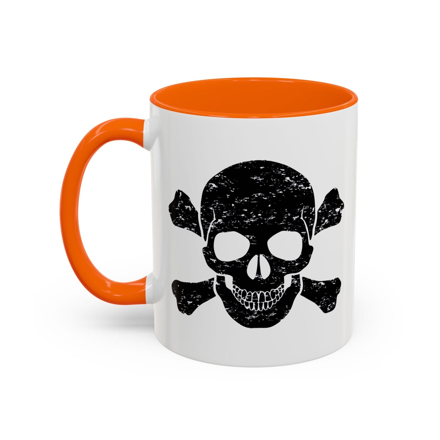 SKULL HEAD BONES Accent BiColor Funny Sarcastic Mug