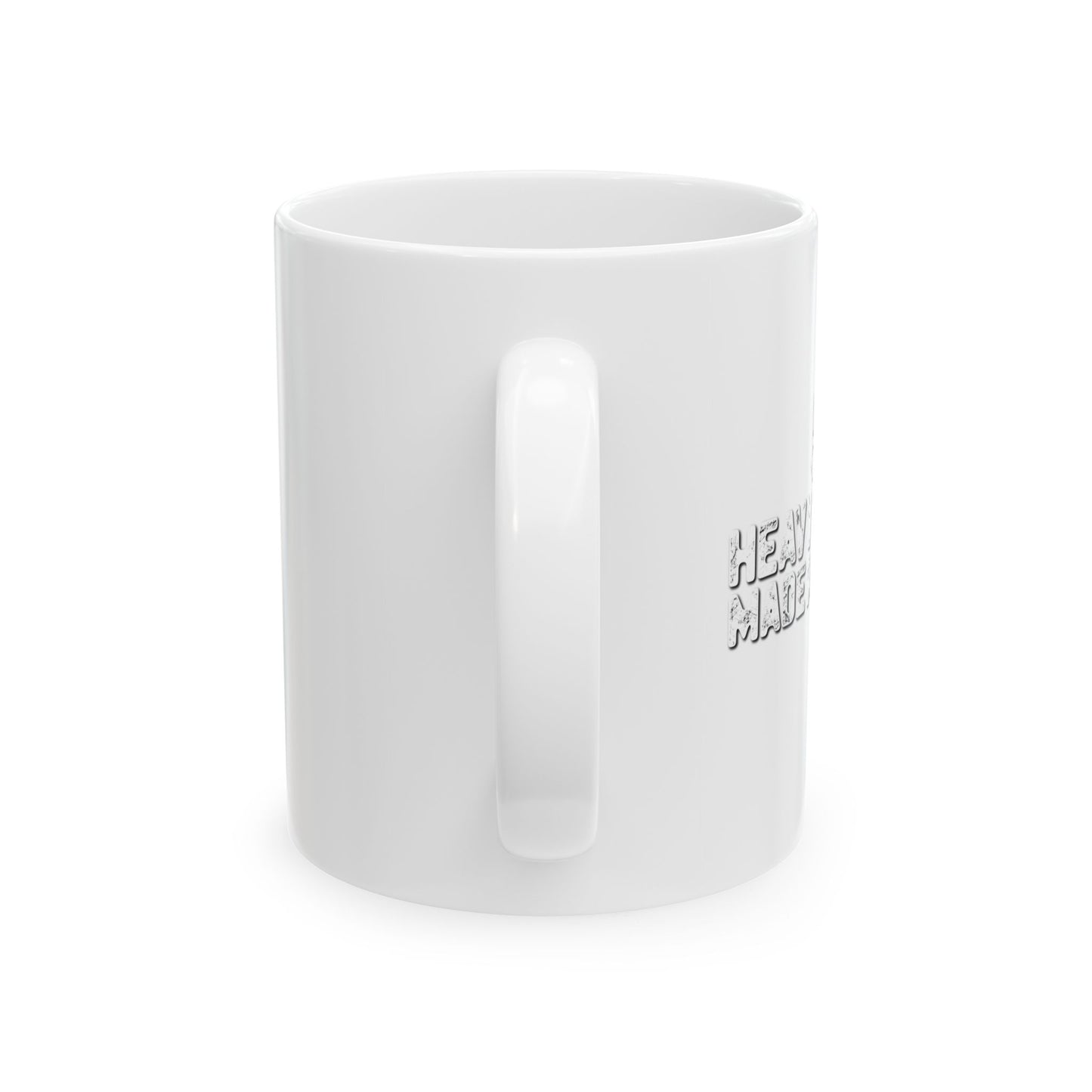 HEAVY METAL MADE ME DO IT FUNNY SARCASTIC WHITE MUG