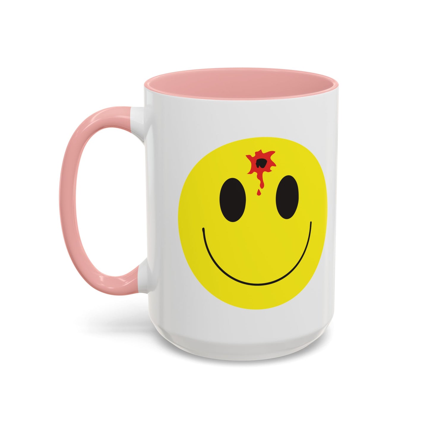 DEADSHOT HAPPY FACE Accent BiColor Funny Sarcastic Mug