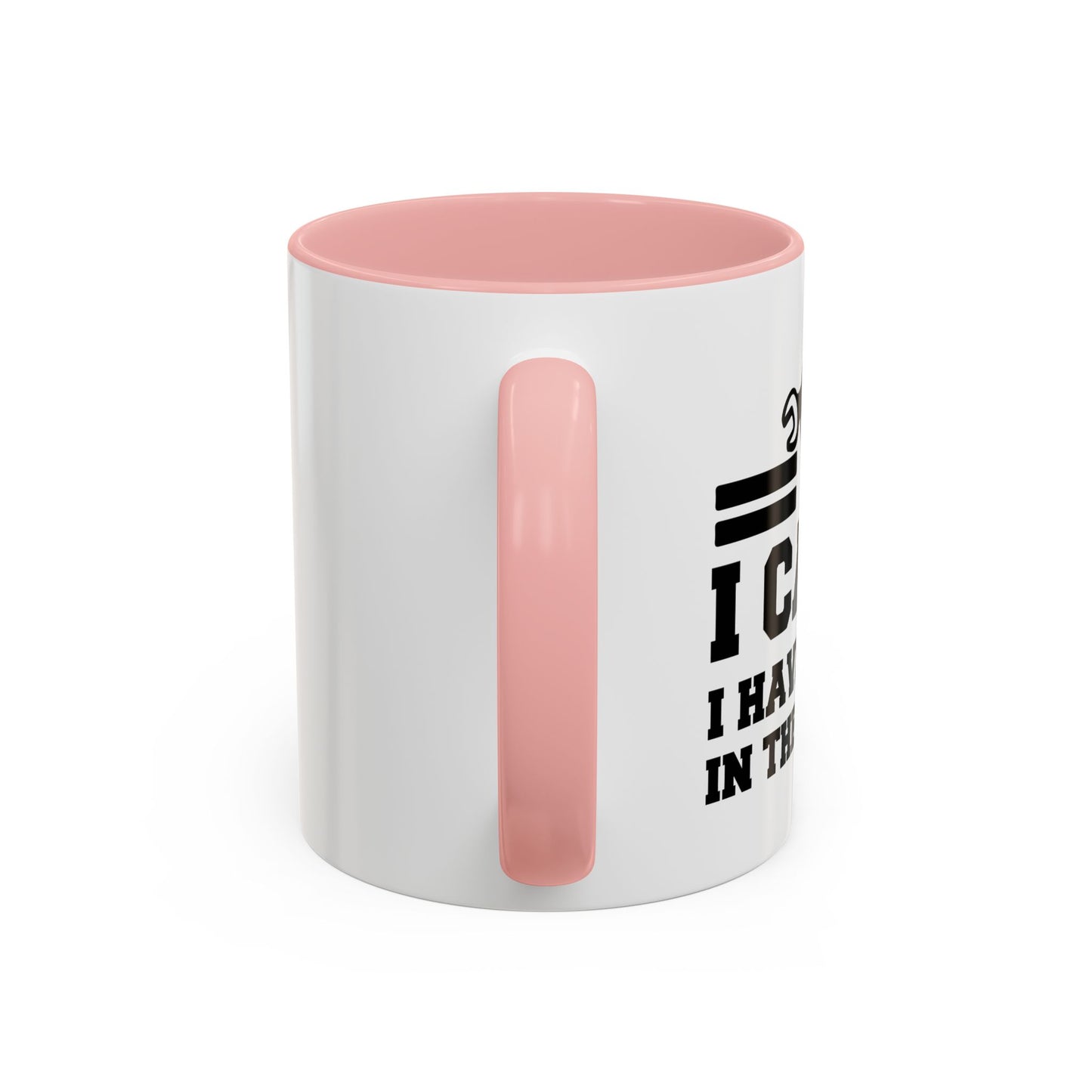 I CAN'T HAVE PLANS IN THE GARAGE Accent BiColor Funny Sarcastic Mug