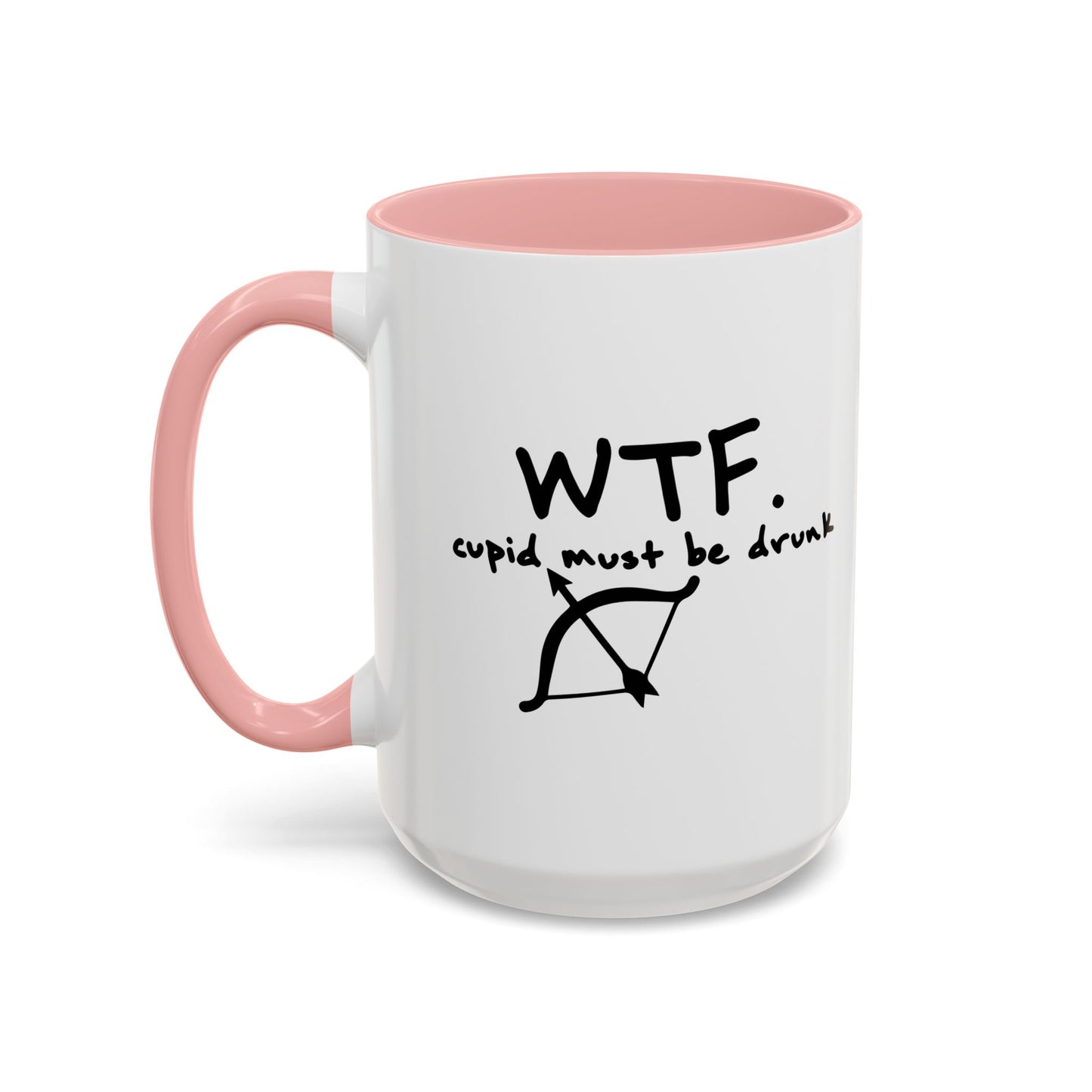 WTF. CUPID Accent BiColor Funny Sarcastic Mug