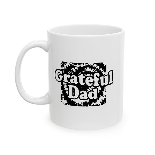 GRATEFUL DAD WHITE MUG